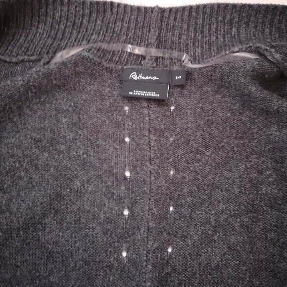 Reitmans Ladies Cashmere Blend Lt & Dk Grey Long Cardigan - Picture 4 of 9